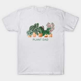 Plant Dad, House Plants Illustration 9 T-Shirt